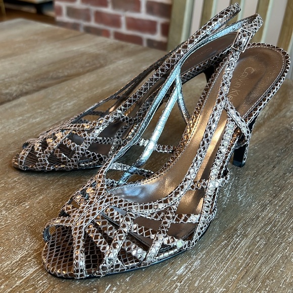 Calvin Klein Shoes - Calvin Klein Bronze Night Owl Slingback
